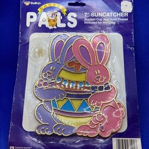 Vintage PALS Easter Bunny window 7 Inch suncatcher